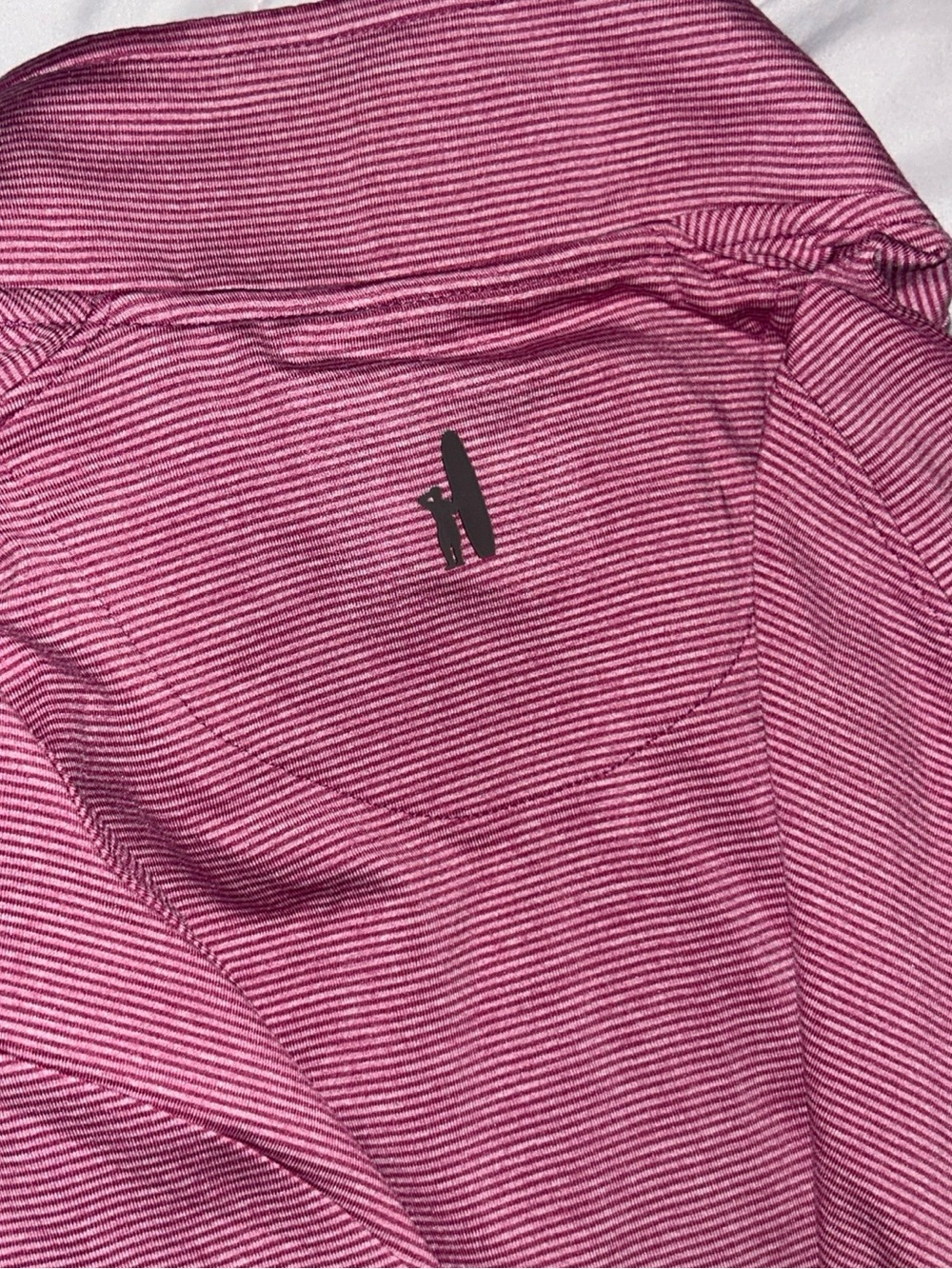 Johnnie-O Performance 1/4 Zip Golf Pullover Mens Large Pink Stretch Sz XL - Picture 8 of 8